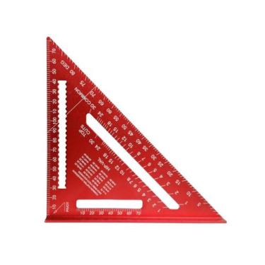 Imagem de Esquadro Alumínio Triangular 7 Pol Marcenaria Carpintaria - Pen Tech