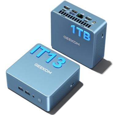 Imagem de Mini PC Mini IT13, 13th Gen Intel i9-13900H NUC13 Mini Computers(14 Cores,20 Threads) 32GB DDR4/2TB PCIe Gen 4 SSD Windows 11 Pro Desktop PC Support Wi-Fi 6E/Bluetooth 5.2/USB 4.0/2.5G LAN/8K