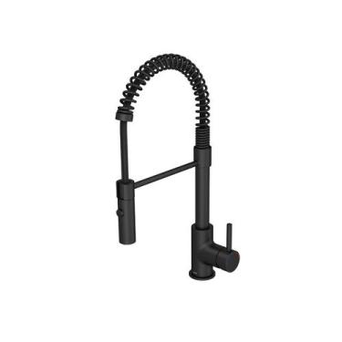 Imagem de Misturador Monocomando de Mesa Deca para Cozinha Black Matte Spin One 