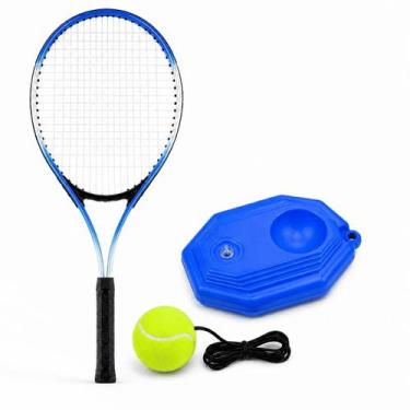 Imagem de Kit Base Treino Tênis Com Raquete Bola Elástica Individual Infantil Ad
