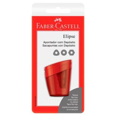 Imagem de Apontador com Depósito Elipse Vermelho - Faber-Castell