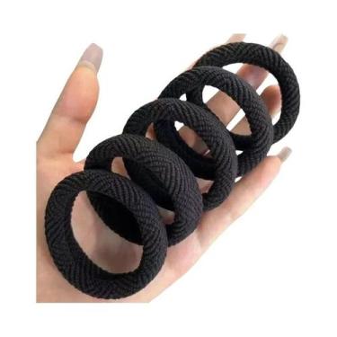 Imagem de Elásticos Grossos Para Cabelo Femininos, 20 Peças, Bandas De Rabo De C