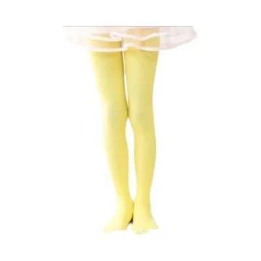 Imagem de Meias-calças De Balé Em Veludo Branco Sólido Para Meninas, Cores Vibra