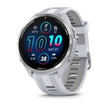 Imagem de Smartwatch Relógio Garmin Forerunner 965 Branco AS com Monitor Cardíac