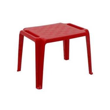 Imagem de Mesa Infantil Tramontina Dona Chica em Polipropileno Vermelho