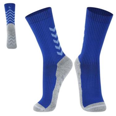 Imagem de Meia Futebol Unissex Antiderrapante Lupo Cor:AzulTamanho:41-44, Azul, 