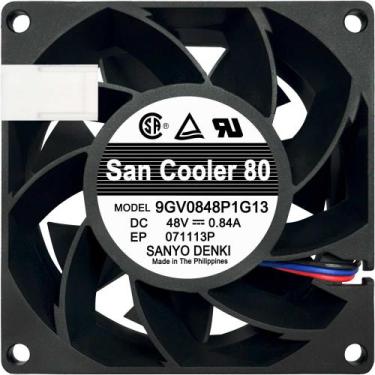 Imagem de Cooler 9GV0848P1G13 48V 40.32W 0.84A 3 Fios 3P 80X80X38MM B2 - Sanyo D