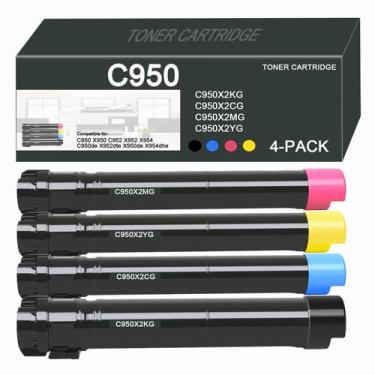 Imagem de Cartucho de toner Allton C950  Pacote com 4 unidades C950X2KG/YG/MG/CG