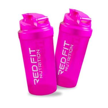 Imagem de Coqueteleira Shaker Pink 600ml - Red Fit Nutrition - Red Fit Nutrition