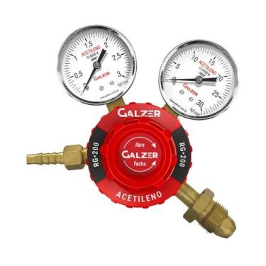 Imagem de Regulador de pressão acetileno - RG-200 - Galzer