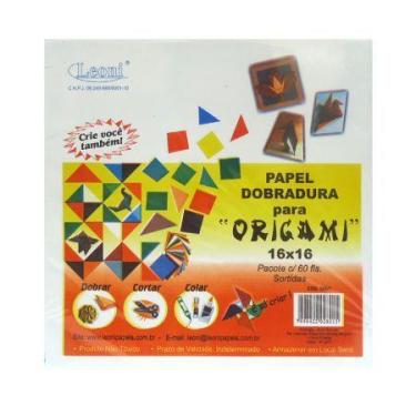 Imagem de Papel origami 16x16 com 60 folhas - Leoni