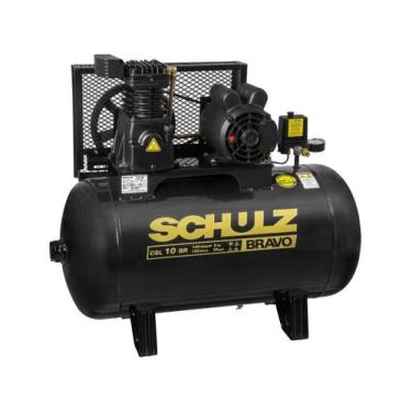 Imagem de Compressor de Ar Schulz 10pcm CSL10 Bravo 100 Lts 140 Lbs 2cv Trifásic