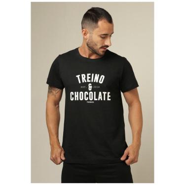 Imagem de Camiseta masculina Teebox Treino e Chocolate-Masculino