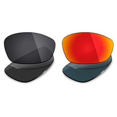 Imagem de 2 pares de lentes polarizadas de substituição da Mryok para óculos de sol Oakley Blender – Opções
