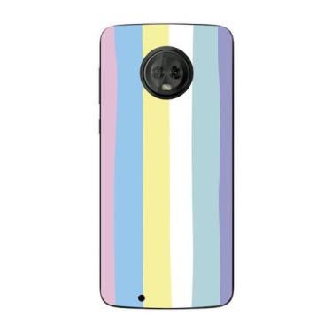 Imagem de Capa Case Capinha Samsung Galaxy Moto G6 Arco Iris Candy - Showcase