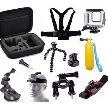 Imagem de Kit para Go pro Hero 8 Black Estanque Mala Tripe Película Bastão
