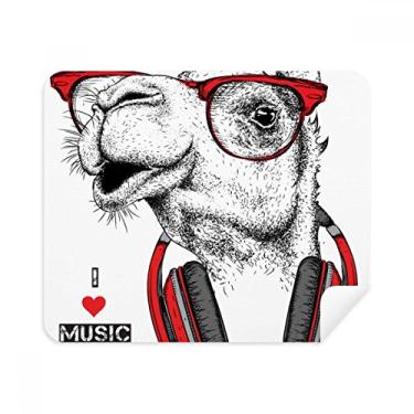 Imagem de Fone de ouvido Camel com tecido de camurça para limpeza de pintura de música rock 2 peças