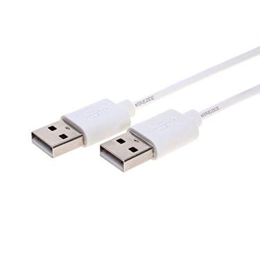Imagem de WireZee Cabo USB 2.0 tipo A macho para macho A 3 metros, Branco