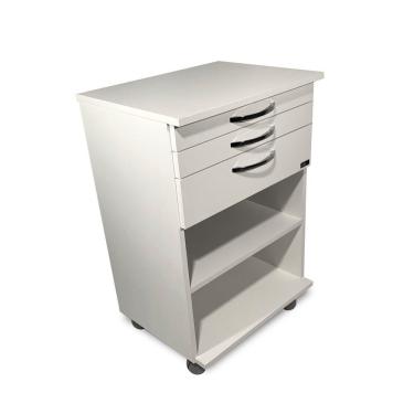 Imagem de Carte em MDF com 4 rodízios - Para Clínicas e Consultórios Odontológicos