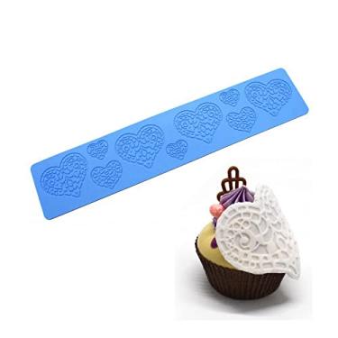 Imagem de Molde de coração doce, molde de silicone de coração 3D de chocolate doce, decoração de bolo de artesanato de açúcar, top de cupcake, argila