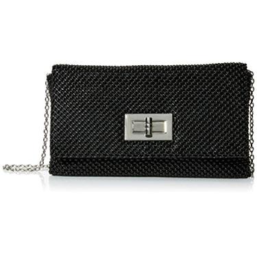 Imagem de Jessica McClintock Trina Mesh Clutch para noite, Preto, One Size