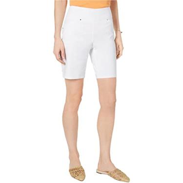 Imagem de I-N-C Womens Curvy Casual Bermuda Shorts, White, 6