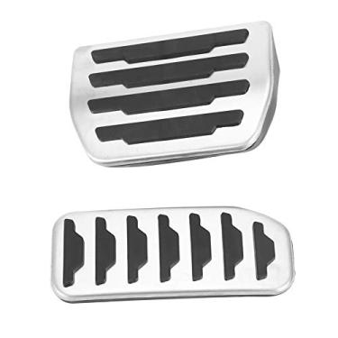 Imagem de Almofada de capa de pedal de descanso de pé, Almofadas de pedal de desempenho antiderrapantes Sem perfuração Capas de pedal de freio e acelerador para Discovery Sport