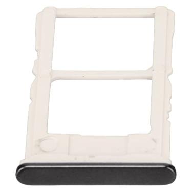 Imagem de Slot de bandeja de cartão SIM duplo, slot de suporte de bandeja de cartão SIM peças de reposição para celular K20, bandeja de cartão sim de substituição com ferramenta de pino de(Preto)