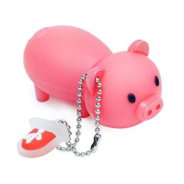 Imagem de Pen Drive USB Pen Drive Piggy rosa fofo modelo Memory Stick, BORLTER CLAMP adorável Thumb Drive Presentes para amigos e crianças, 64GB