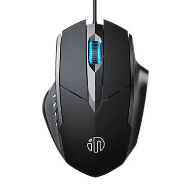 Imagem de Mouse USB para computador com fio, mouse silencioso com fio de 3 botões mouse óptico com fio, mouse de escritório e casa, forma ergonômica para computadores Windows, Macs, desktops e laptops