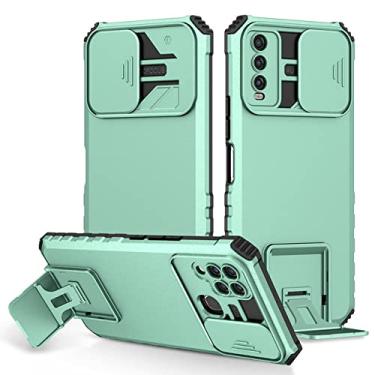 Imagem de Capa à prova de choque para Samsung A50 A70 A30S A21S A10 Push Pull Camera Stand Capa de telefone para Galaxy A02S A03 Core, Mint, para Samsung A10S