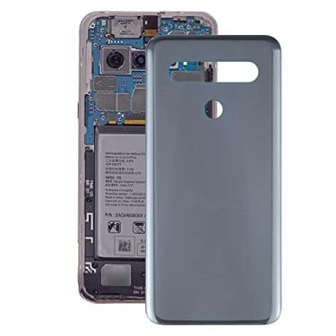 Imagem de HUANGYUNCHAO Acessórios telefônicos Back Battery Cover para LG K61 LMQ630EAW LM-Q630AW LM-Q630 Substituição do telefone celular