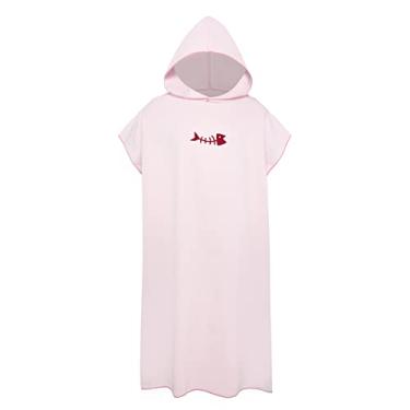 Imagem de Qudai Toalha de banho de surf Poncho Robe de secagem rápida com capuz Cobertor de praia de microfibra Toalha de banho Toalha de banho Fato de mergulho Poncho de praia para adultos