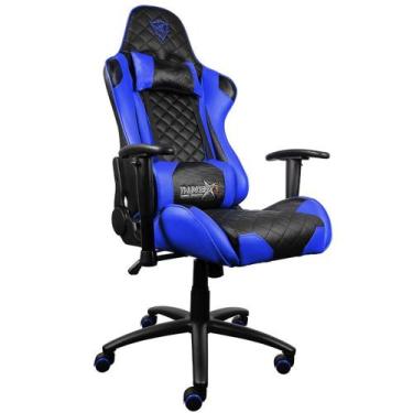 Imagem de Cadeira Gamer Thunderx3 Tgc12 (Preta/Azul, Até 120Kg, Encosto E Braços