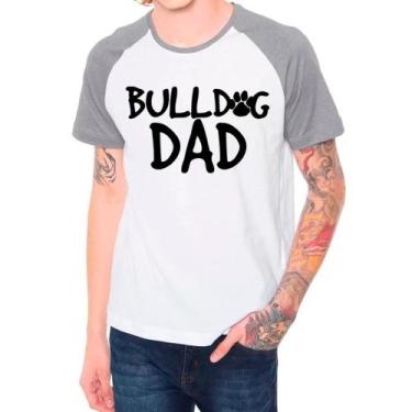 Imagem de Camiseta Raglan Pet Dog Buldogue Francês Cinza Branco Masc06 - Design