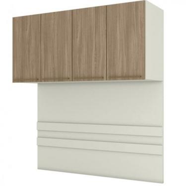 Imagem de Armário Henn Ponte Casal Seletto 04 Portas. MC11-133 - Areia/Jequitiba