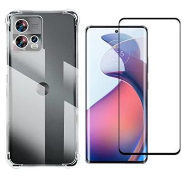 Imagem de Kit Capa Case Anti Impacto e Película 3D 9D Para Moto Edge 30 Fusion - Phone Palace