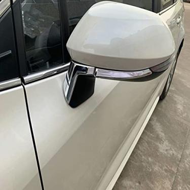 Imagem de JIERS Para Toyota Corolla 2019-2020 Hatchback Sedan, acessórios exteriores ABS cromado capa de espelho retrovisor adesivo tiras decorativas