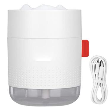 Imagem de Umidificador Portátil Snow Mountain, Umidificador de Mesa USB de Baixo Ruído Com Luz Noturna LED, Umidificador de Névoa Fria, Mini Umidificador para Mesa (Branco)