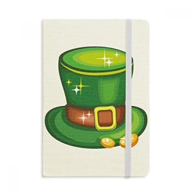 Imagem de Caderno de chapéu verde brilhante da Irlanda Dia de São Patrício oficial de tecido rígido diário clássico