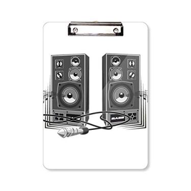 Imagem de Caixa de alto-falante com estampa de caixa de prancheta com placa de apoio A4