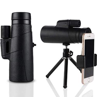Imagem de O mais novo telescópio monocular à prova d'água com tripé e adaptador para smartphone, monocular HD 10x42 de alta definição para cenário de observação de pássaros.