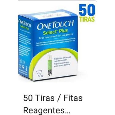 Imagem de Tiras Reagentes Glicemia One Touch Select Plus - 50Un - Jxj