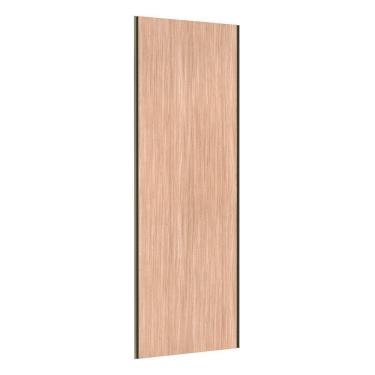 Imagem de Porta de Correr Closet 80cm com Puxador Perfil Inox e Kit Ferragem Prime Luciane Móveis