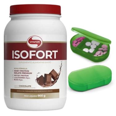 Imagem de Kit Iso Fort 900G Sabor Chocolate Vitafor + Porta Capsulas