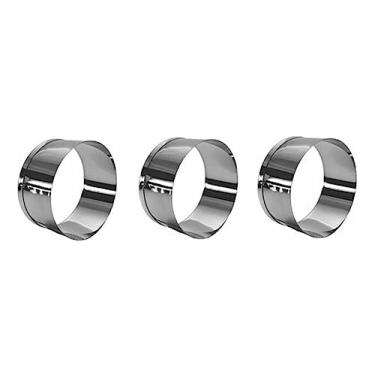 Imagem de Aro Cortador Redondo P Bolo, Massas, Biscoito 10x5 Cm - 3 Un