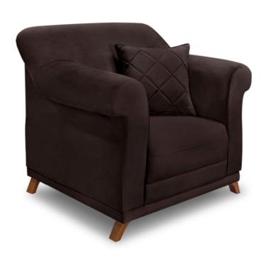 Imagem de Poltrona Abruzzo Suede Café