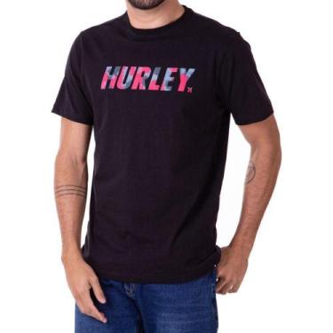 Imagem de Camiseta Hurley Fastlane Masculina Preto