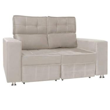 Imagem de Sofá Retrátil e Reclinável 2 Lugares Londres 1.60cm C/Molas - Veludo