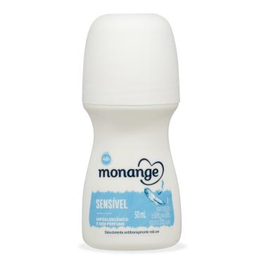 Imagem de Desodorante Antitranspirante Monange Sensível Feminino Roll-on 50ml 50ml